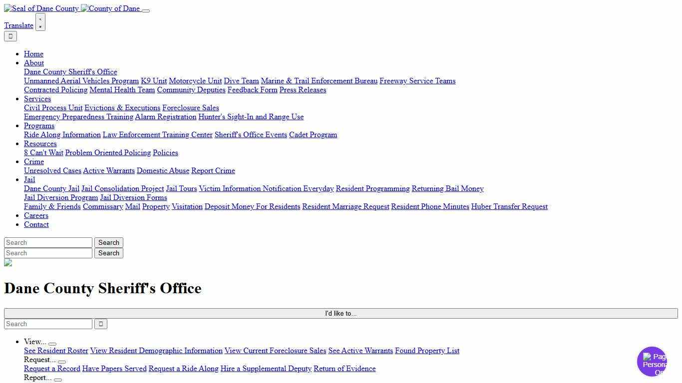 Home Page Dane County Sheriff's Office